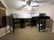 Upstairs bedroom with a built-in loft bed and workspace at 2302 Maki Rd # 5, Plant City, FL 33563