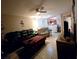 Open living room and kitchen area with a Christmas tree at 2302 Maki Rd # 5, Plant City, FL 33563