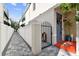 Inviting walkway leading to the front entrance of the home at 102 S Moody Ave # 3, Tampa, FL 33609