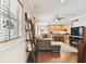 Open concept living room and kitchen with hardwood floors at 102 S Moody Ave # 3, Tampa, FL 33609