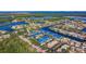 Aerial view of community and surrounding waterways at 1688 Watermark Ne Cir, St Petersburg, FL 33702