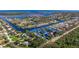 Aerial view of waterfront community near bay and canals at 1688 Watermark Ne Cir # 1688, St Petersburg, FL 33702