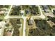Aerial view of property location in residential area at 174 Green Oak Park, Rotonda West, FL 33947
