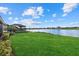 Lakefront property with spacious backyard at 23503 Waverly Cir, Venice, FL 34293