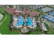 Resort-style pool with lap lanes and surrounding amenities at 23503 Waverly Cir, Venice, FL 34293