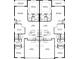 Two-unit floor plan with two bedrooms, two baths, garage, and covered lanais at 31526 Ancient Sage Rd, Wesley Chapel, FL 33545