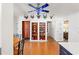 Unique dining area with wood floors and built-in shelving at 5021 24Th S Ave, Gulfport, FL 33707