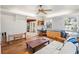 Spacious home office featuring a workspace and a futon at 5021 24Th S Ave, Gulfport, FL 33707