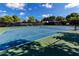 Two well-maintained tennis courts surrounded by lush greenery at 5501 80Th N St # 214, St Petersburg, FL 33709