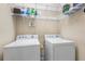 Convenient laundry room with washer and dryer included at 309 Mystic Falls Dr, Apollo Beach, FL 33572