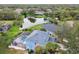 Aerial view of the house and surrounding neighborhood at 6029 Gannetdale Dr, Lithia, FL 33547