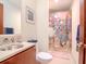 Clean bathroom with a shower/tub combination and updated vanity at 111 N 12Th St # 1708, Tampa, FL 33602