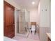 Clean bathroom with shower, toilet and modern fixtures at 111 N 12Th St # 1708, Tampa, FL 33602