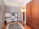 Functional home office with built-in wall bed and ample storage at 111 N 12Th St # 1708, Tampa, FL 33602