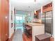 Modern kitchen with granite countertops and stainless steel appliances at 111 N 12Th St # 1708, Tampa, FL 33602