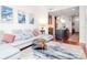 Open concept living room, kitchen, and dining area with hardwood floors at 111 N 12Th St # 1708, Tampa, FL 33602