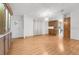 Bright dining room with hardwood floors and chandelier at 34124 Estates Ln, Wesley Chapel, FL 33543