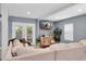 Spacious living room with comfortable seating and large TV at 5021 69Th N Way, St Petersburg, FL 33709