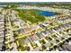 Aerial view showcasing home's location in community at 12153 Ledbury Commons Dr, Gibsonton, FL 33534