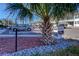 Attractive 55+ community entrance with landscaping at 1221 Drew St # E11, Clearwater, FL 33755