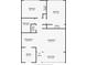 Floor plan showcasing a spacious condo layout with two bedrooms and a patio at 1221 Drew St # E11, Clearwater, FL 33755