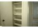 Open pantry with five shelves for storage at 9209 Seminole Blvd # 67, Seminole, FL 33772