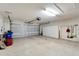 Spacious two-car garage with built-in storage cabinets at 334 Caloosa Palms Ct, Sun City Center, FL 33573