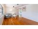 Inviting living room with hardwood floors, ceiling fan, natural light and comfortable seating arrangement at 3873 21St N Ave, St Petersburg, FL 33713