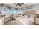 Serene bedroom with a tranquil atmosphere and water views at 719 Sky Shade Dr, Apollo Beach, FL 33572
