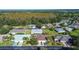 Aerial view of a community with houses, lush landscaping, and tree-lined streets at 29417 Caddyshack Ln, San Antonio, FL 33576
