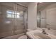 Bathroom with shower/tub combo and vanity at 29417 Caddyshack Ln, San Antonio, FL 33576