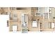 Two-bedroom, two-bath floor plan with open living and kitchen areas at 3801 71St N St, St Petersburg, FL 33709