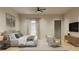 Bright bedroom featuring a king-size bed and sitting area at 3819 71St N St, St Petersburg, FL 33709