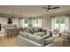 Modern kitchen with island, stainless steel appliances, and ample counter space at 3819 71St N St, St Petersburg, FL 33709
