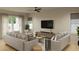 Spacious living room with hardwood floors and comfortable seating at 3819 71St N St, St Petersburg, FL 33709
