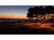 Tranquil beach scene at night with palm trees and soft lighting at 6348 29Th N Ave, St Petersburg, FL 33710