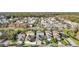 Aerial view of a residential neighborhood at 10130 Balcony St, New Port Richey, FL 34655