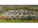 Aerial view showcasing home's location in a residential neighborhood at 10431 Machrihanish Cir, San Antonio, FL 33576