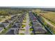 Aerial view showcasing home's location in a residential community at 10431 Machrihanish Cir, San Antonio, FL 33576