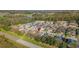 Aerial view of the home and surrounding neighborhood at 10431 Machrihanish Cir, San Antonio, FL 33576