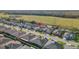 Aerial view of the home and surrounding neighborhood at 10431 Machrihanish Cir, San Antonio, FL 33576