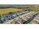 Aerial view showing home's location on a quiet street at 10431 Machrihanish Cir, San Antonio, FL 33576