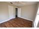 Bedroom with hardwood floors and two closets at 1360 Prescott S St, St Petersburg, FL 33712