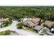 Scenic aerial view highlighting a community pool, manicured landscaping, and attractive condominium residences at 1808 Cypress Trace Dr # 1808, Safety Harbor, FL 34695