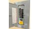 This is the electrical panel for the residence with labeled circuits in good condition at 1808 Cypress Trace Dr # 1808, Safety Harbor, FL 34695