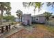 Backyard with patio, table, chairs and shed at 2045 18Th S Ave, St Petersburg, FL 33712