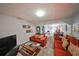 Comfortable living room with two red couches and a coffee table at 2045 18Th S Ave, St Petersburg, FL 33712