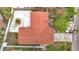 Aerial view of single-Gathering home with pool and surrounding landscape at 4740 114Th N St, St Petersburg, FL 33708