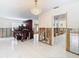 Dining Room with water damage, showing significant structural repair needed at 4740 114Th N St, St Petersburg, FL 33708