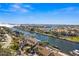 Aerial view showcasing waterfront property and neighborhood at 5950 Pelican Bay S Plz # Ph-2D, Gulfport, FL 33707